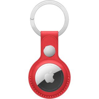 APPLE Breloc Leather Key Ring Pentru AirTag Rosu
