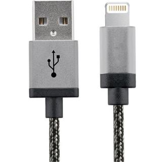 STAR Cablu Date USB La Lightning 30CM Aluminiu Alb Negru