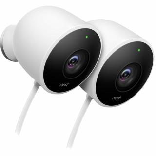 GOOGLE Camera de Supraveghere Nest Cam Outdoor Security Camera ( 2 pack) Alb