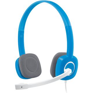 Casti Audio Stereo H150 Cu Microfon Albastru