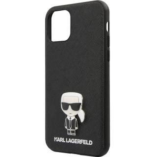 KARL LAGERFELD Husa Capac Spate Saffiano Ikonik Karl Lagerfeld Negru APPLE iPhone 11 Pro Max