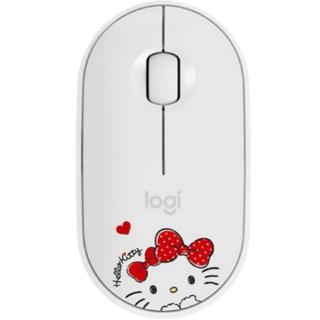 LOGITECH Mouse Wireless M350 Pebble Hello Kitty Alb