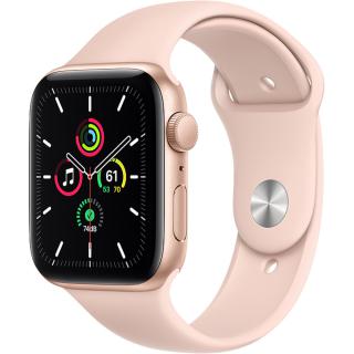 APPLE Smartwatch Watch SE 44mm Aluminiu Auriu Si Curea Sport Pink Sand Roz