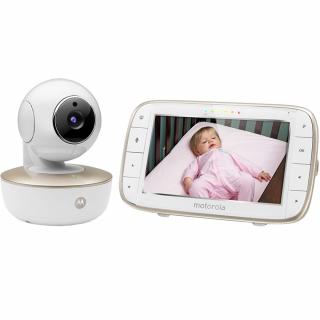 Baby Monitor Portabil MBP855CONNECT Cu Ecran Color De 5 Inch, Cu Wi-Fi Si O Camera Alb