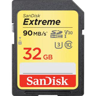 Card Memorie Extreme SDHC Card 32GB 90MB/s V30 UHS-I U3