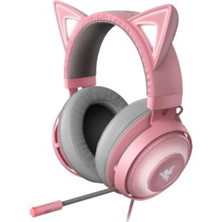 RAZER Casti Audio Kraken Kitty Edition Gaming Headset Quartz Roz