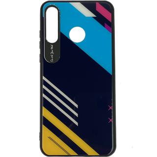 STAR Husa Capac Spate Color Glass Pattern 2 Multicolor Huawei P30 Lite