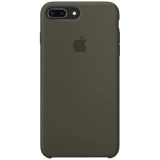 APPLE Husa Capac Spate Silicon Dark Olive Verde APPLE iPhone 8 Plus