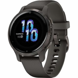 GARMIN Smartwatch Venu 2S Otel Inoxidabil Slate/Graphite Si Bratara Din Silicon