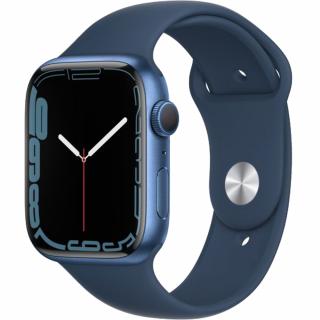 APPLE Smartwatch Watch 7 GPS 45mm Aluminiu Blue Si Curea Sport Abyss Blue Albastru