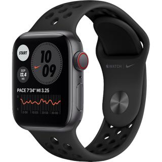 Smartwatch Watch Nike SE 40mm Aluminiu Space Grey Si Curea Sport Anthracite Negru