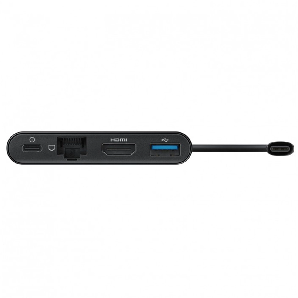 Adaptor Multiplu HDMI, Port USB 3.0A , USB-C, Port LAN  Negru