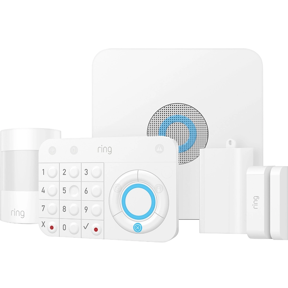 Sistem alarma casa/birou antiefractie complet, include 5 produse, usor de instalat, security kit, culoare alb