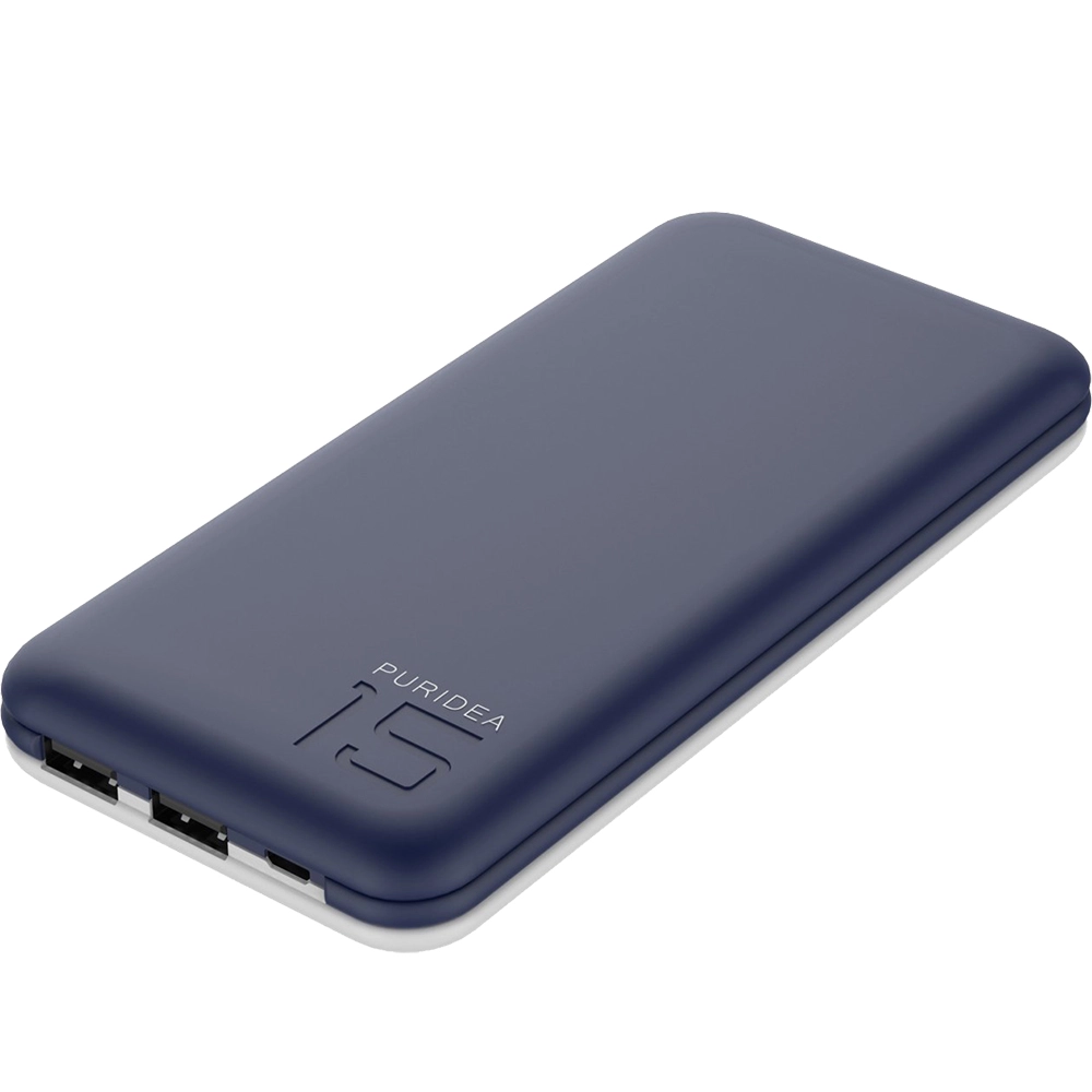 Baterie Externa S3s 15000mAh Cu Doua Porturi USB Alb Albastru