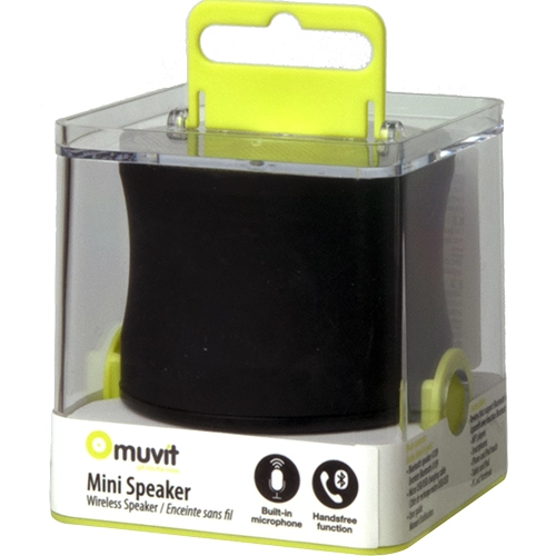 Boxa Portabila cu Microfon si Micro SD Card Reader MUVIT MINISPEAKER2BK Negru Pentru toate telefoanele iPhone