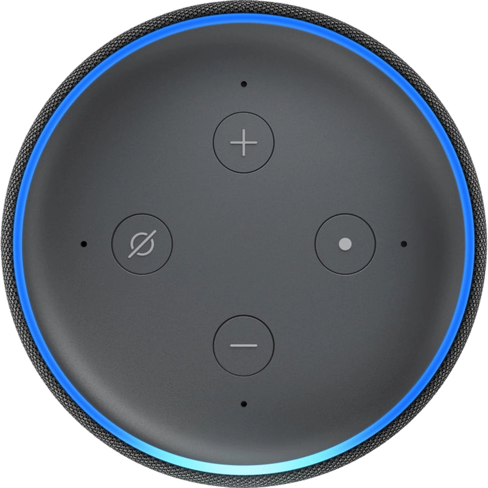 Boxa Bluetooth Echo Dot 3rd Generation, Alexa, Control Voce, Panou Control, Microfon, Difuzor, Conector 3.5 mm, Control Dispozitive Inteligente, Negru