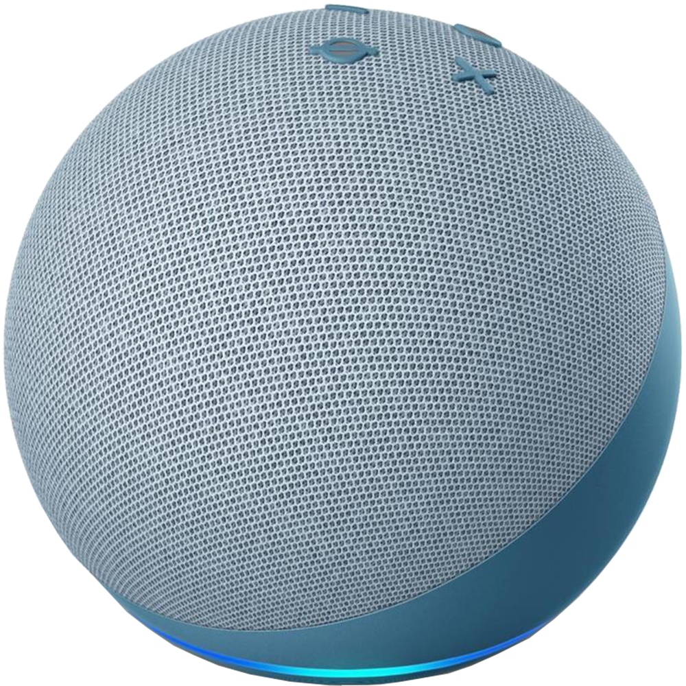 Boxa Portabila Echo Dot 4th Gen, Alexa, LED, Control Voce, Microfon, Albastru