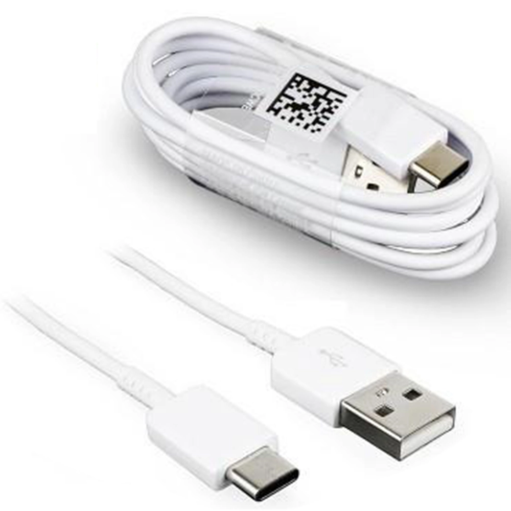 Cablu date si incarcare, 1Metru, de la USB-A la USB type-C, alb, nou, bulk(fara ambalaj)