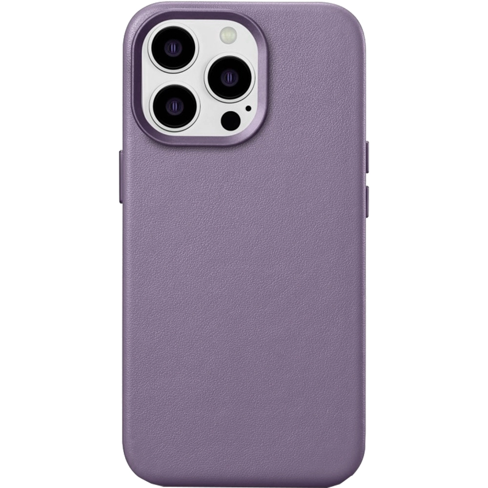 Husa Capac Spate Din Piele, Compatibila Cu MagSafe Light Purple Mov APPLE Iphone 14 Pro Max