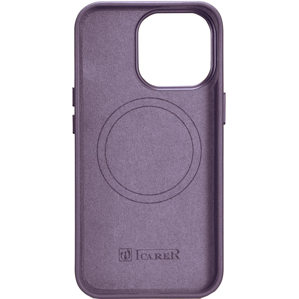 Husa Capac Spate Din Piele, Compatibila Cu MagSafe Light Purple Mov APPLE iPhone 14 Pro