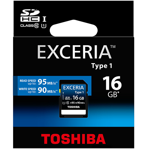 CARD MEMORIE SD TOSHSDH16G10T195/90U TOSHIBA 16GB SD-X16T1(BL7
