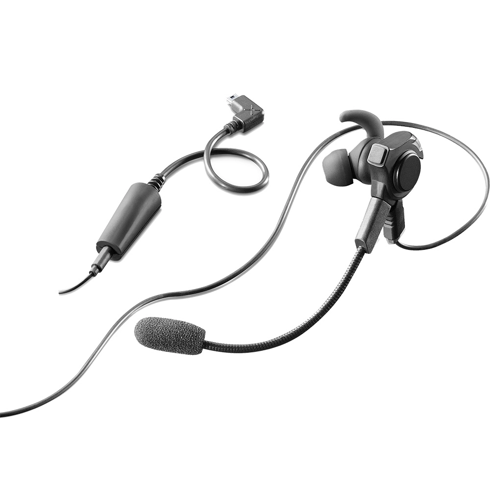 Casca Audio Mono F6, In Ear, Mufa Jack 3.5 mm, Microfon Flexibil, Negru