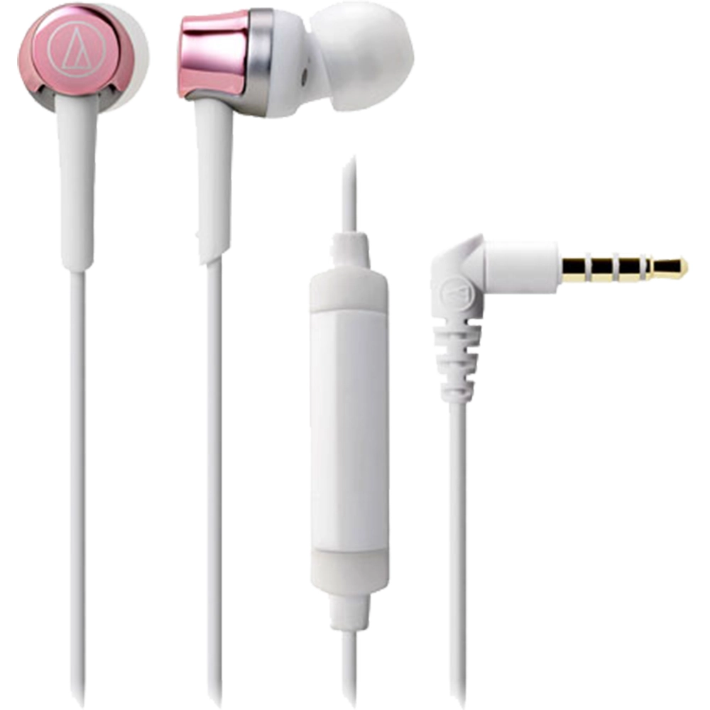 Casti Audio In Ear ATH-CKR30iS, Microfon, Controler In Linie, Mufa Jack 3.5 mm, Roz