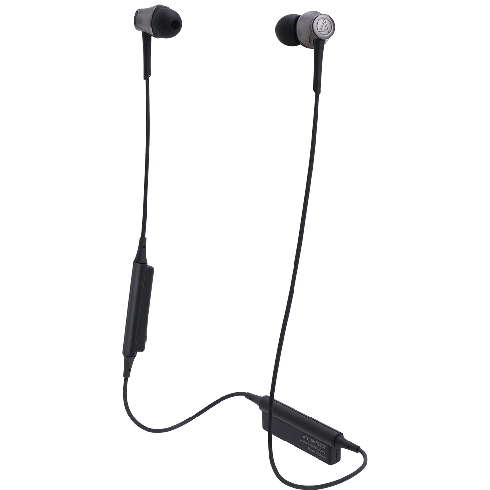 Casti Audio ATH-CKR55BT Bluetooth In-ear Earphones, Mircofon, Impendanta 16 Ohm, Butoane Control, Negru
