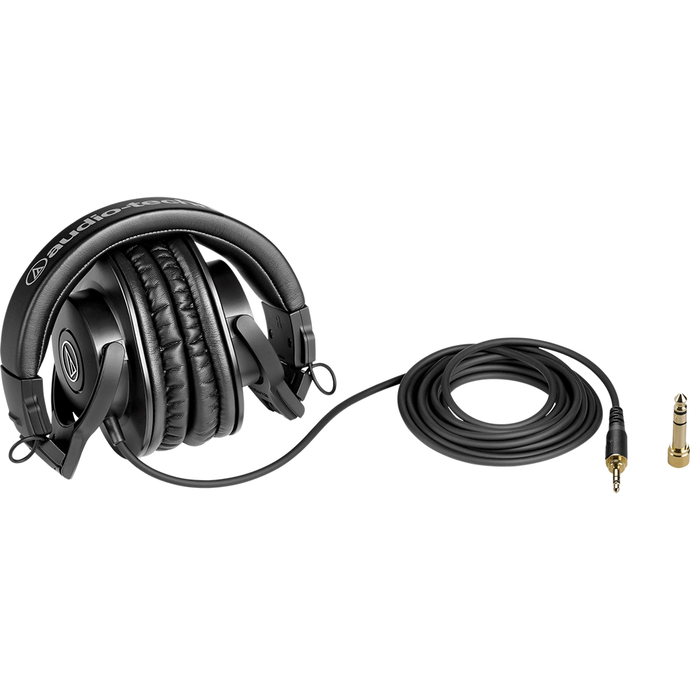 Casti Audio ATH-M30x Mx Series Monitor, Impedanta 47 Ohm, Sensibilitate 96 dB, Negru 