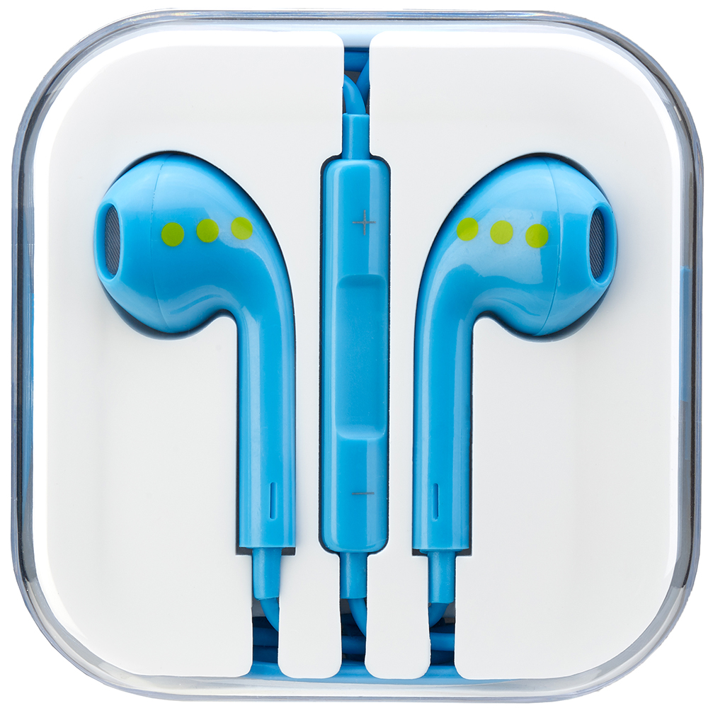Casti Audio In-ear Cu Microfon Si Control Volum, Mufa Jack 3.5, Albastru