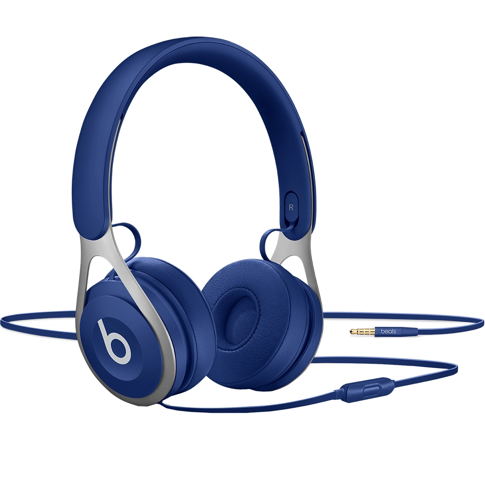 Casti Audio Over Ear EP, Microfon Si Buton Control Volum, Mufa Jack 3,5 mm, Albastru