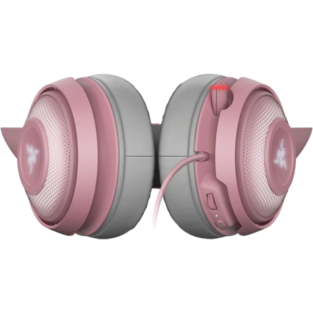 Casti Audio Kraken Kitty Edition Gaming Headset, Impedanta 32 Ohm, Sensibilitate 109 dB, Active Noise Cancelling, Quartz Roz