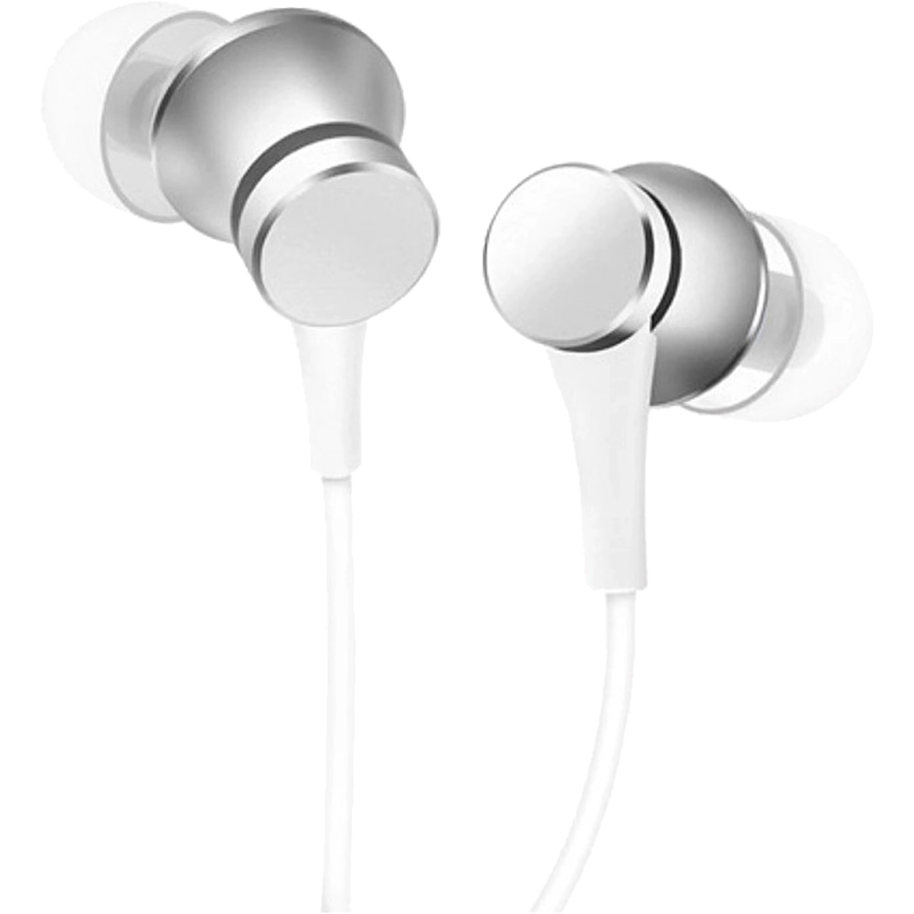 Casti Audio Mi Basic In Ear, Microfon, Buton Control, Mufa Jack 3,5 mm, Argintiu