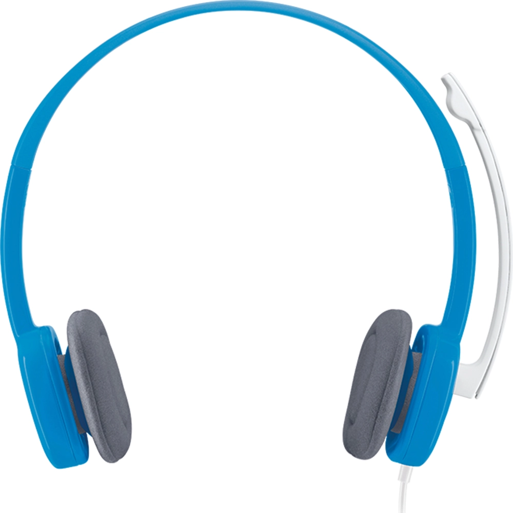Casti Audio Stereo H150 Over Ear, Microfon Rotativ, Mufa Jack 3.5 mm, Albastru