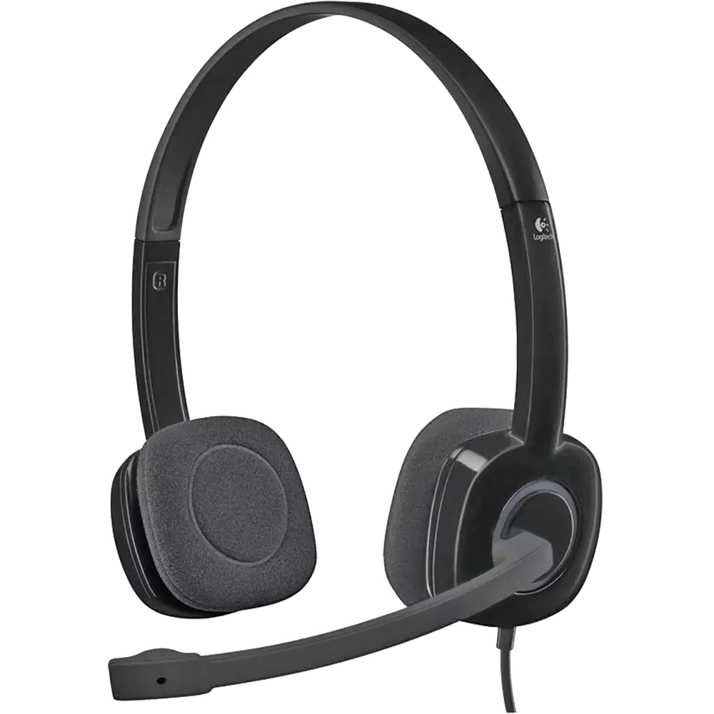 Casti Audio Stereo H150 Over Ear, Microfon Rotativ, Mufa Jack 3.5 mm, Negru
