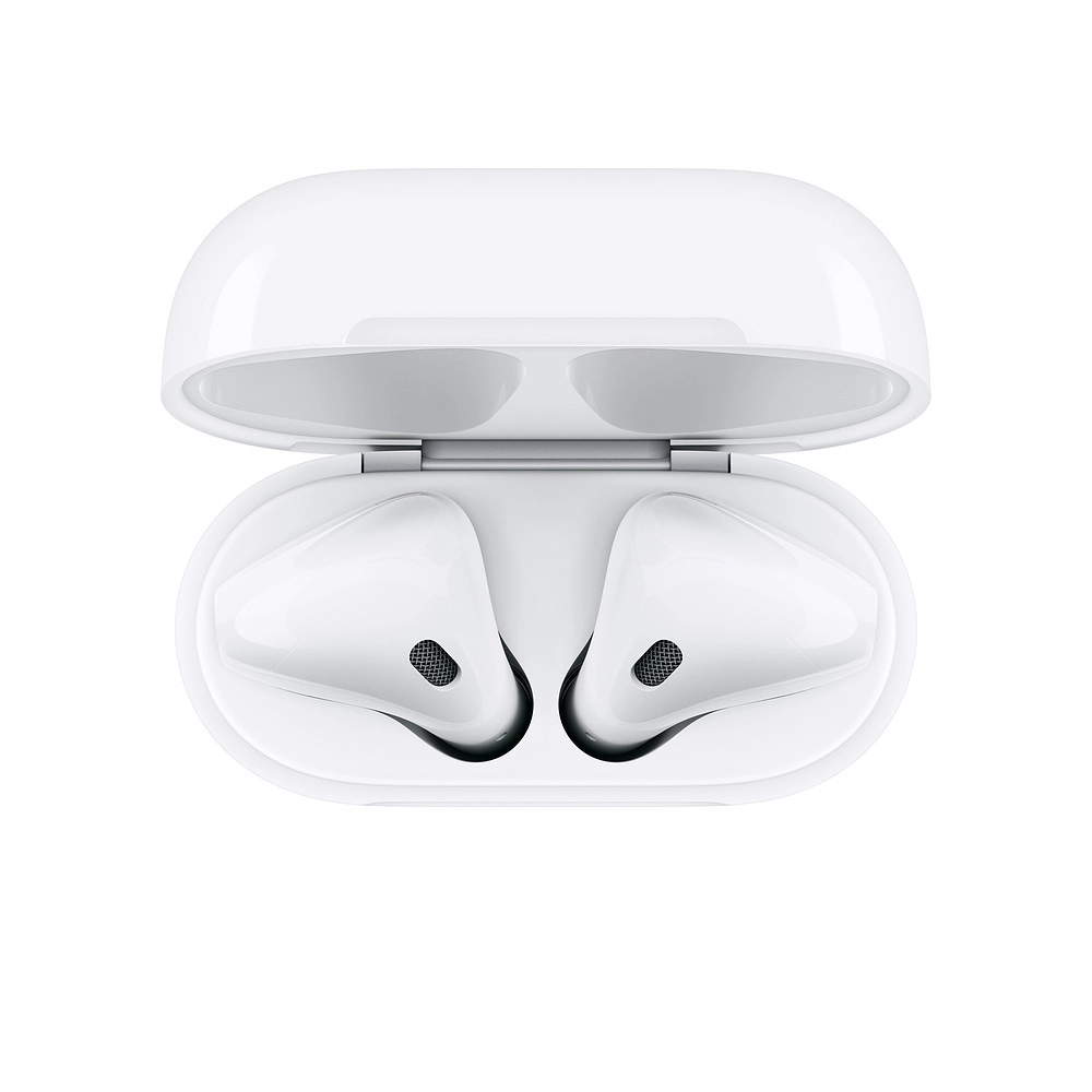 Casti Apple Airpods 2 True Wireless Bluetooth cu Carcasa Incarcare Wireless Alb