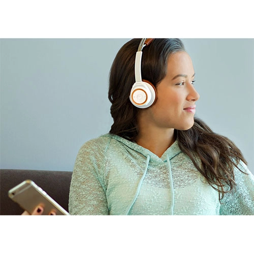 Casti Wireless Backbeat Sense Hi-Fi Over Ear Cu Microfon Alb