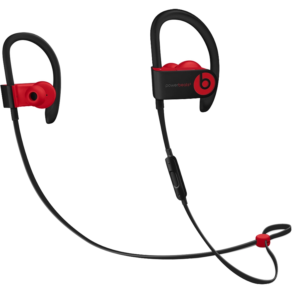 Casti Wireless Bluetooth In Ear Powerbeats 3, Izolare A Sunetului, Microfon Si Buton Control Volum, Rosu Negru
