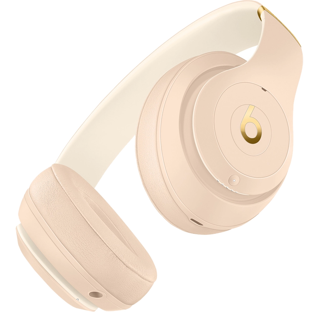 Casti Audio Wireless Bluetooth Over Ear Studio 3 Cu Adaptive Noise Cancellation, Microfon Si Buton Pentru Gestionarea Apelurilor, Playlist-ului Si A Volumului, Auriu