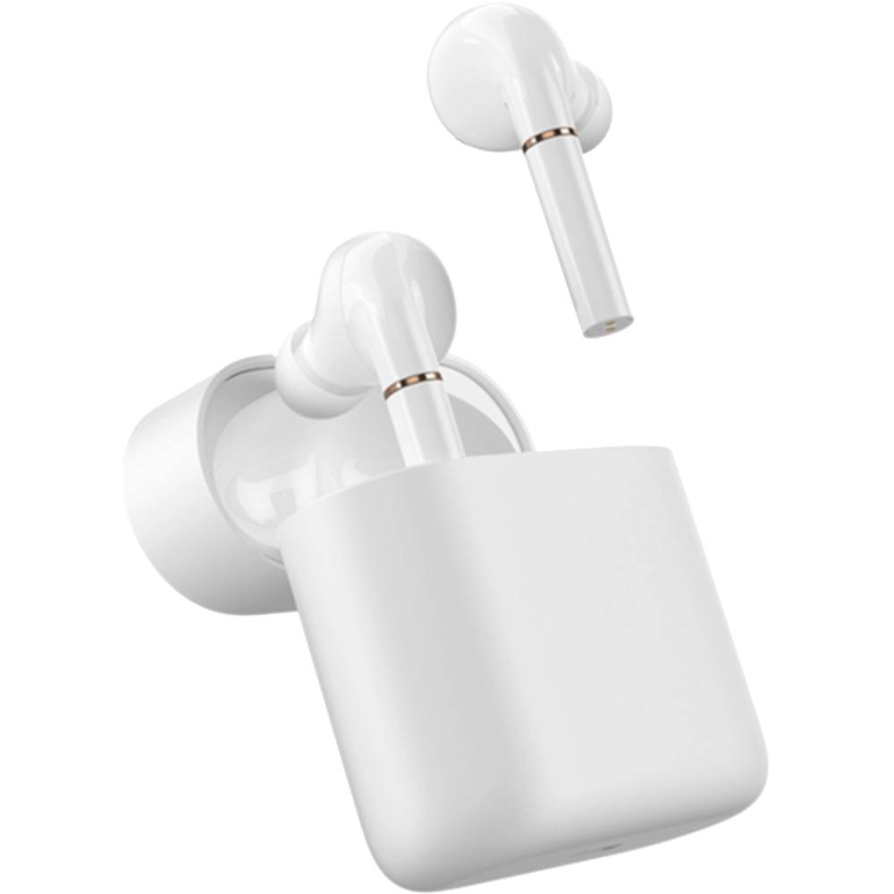 Casti Wireless Bluetooth In Ear T19 True, Microfon, Control Tactil, Alb