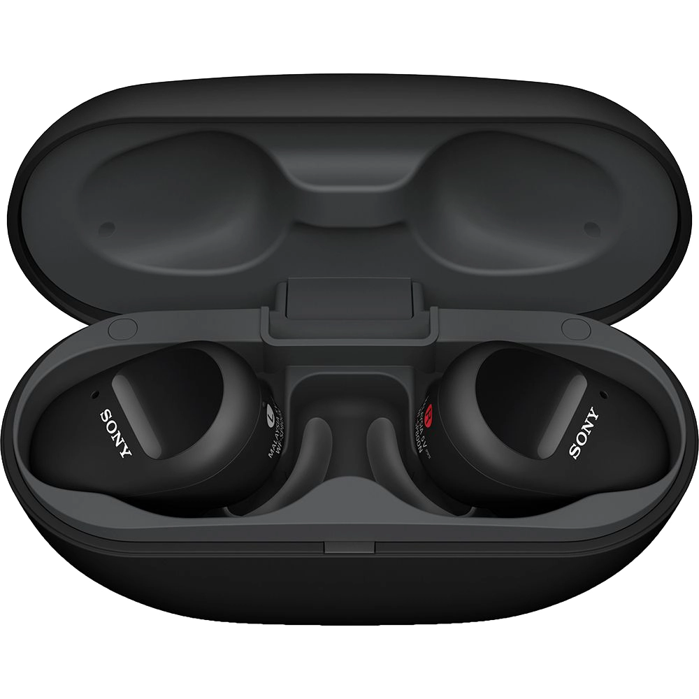 Casti Wireless Bluetooth WF-SP800N In Ear, Noise-Canceling, Microfon, Control Tactil, Negru