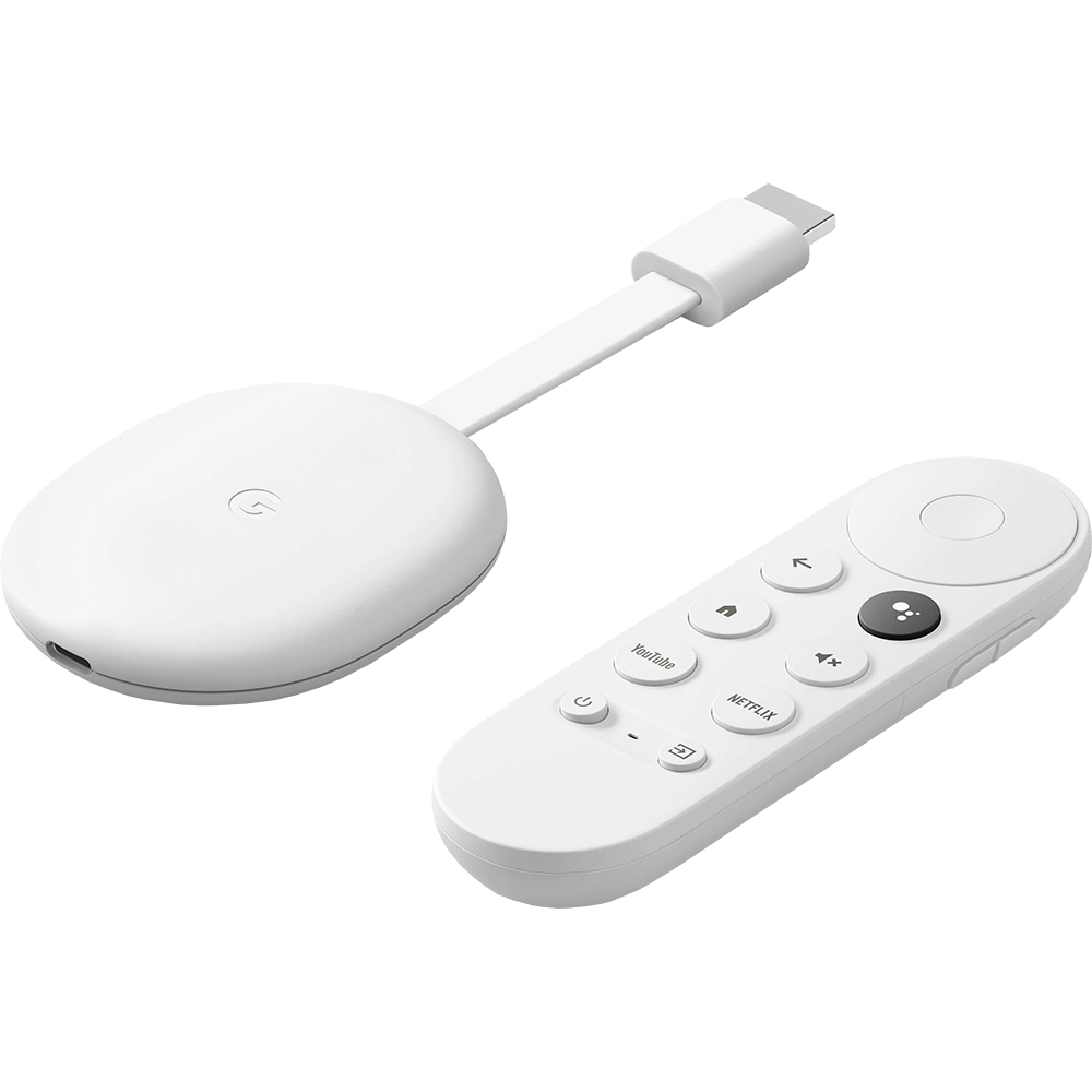 Chromecast 4 4K with Google TV Snow Alb