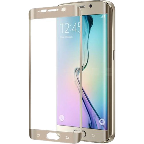 Sticla Securizata Full Glass 9H Auriu SAMSUNG Galaxy S6 Edge