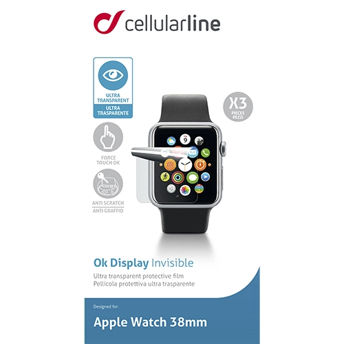 Folie De Protectie Transparenta 3pc Apple Watch 38 mm