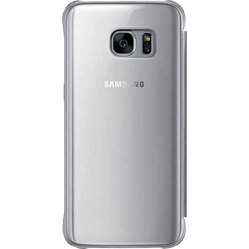 Husa Agenda Clear View Argintiu Samsung Galaxy S7