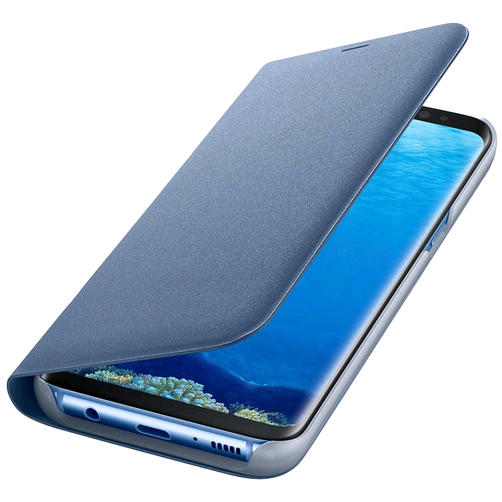Husa Agenda Led View Albastru SAMSUNG Galaxy S8 Plus