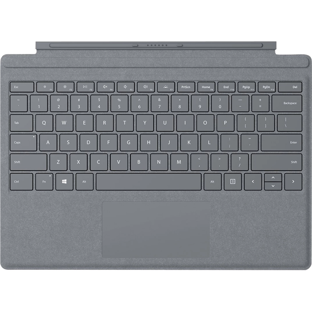 Husa Agenda Pro Signature Type Cu Tastatura Pentru Surface Pro Light Charcoal