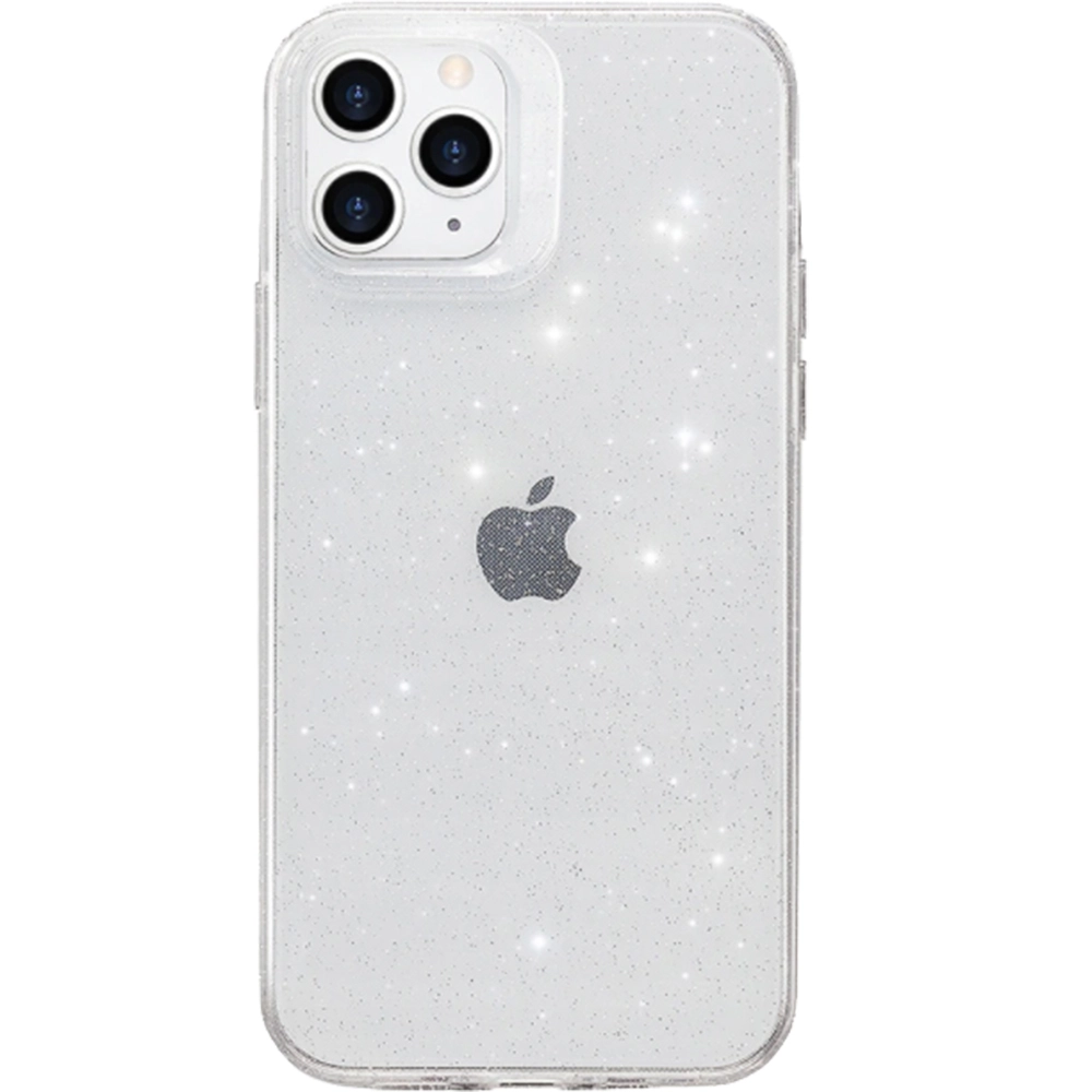 Husa Capac Spate Air Ultra-Thin Gel Glitter Transparent APPLE Iphone 12 Pro Max