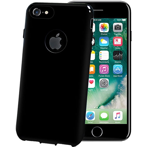 Husa Capac Spate Black Edition Negru Apple iPhone 7, iPhone 8
