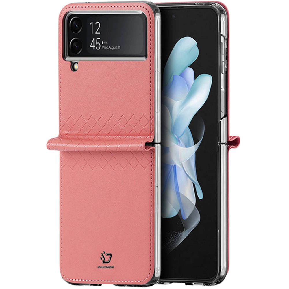 Husa Capac Spate Bril Case with flip wallet Roz SAMSUNG Galaxy Z Flip 4